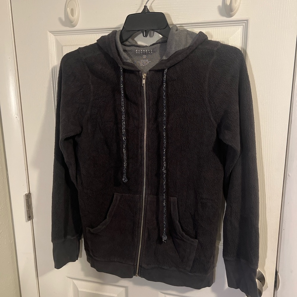 Barneys New York Women’s Full Zip Hoodie Gray Size M